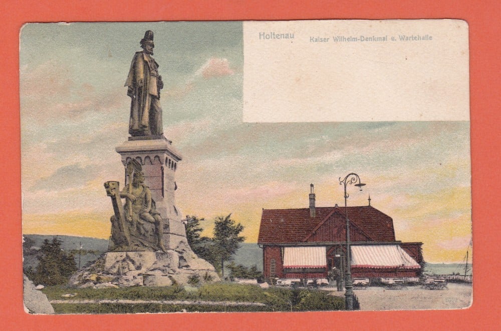 Fotografie: Carte poștală litografiată „Kiel — cartierul Holtenau”, Germania, necirculată