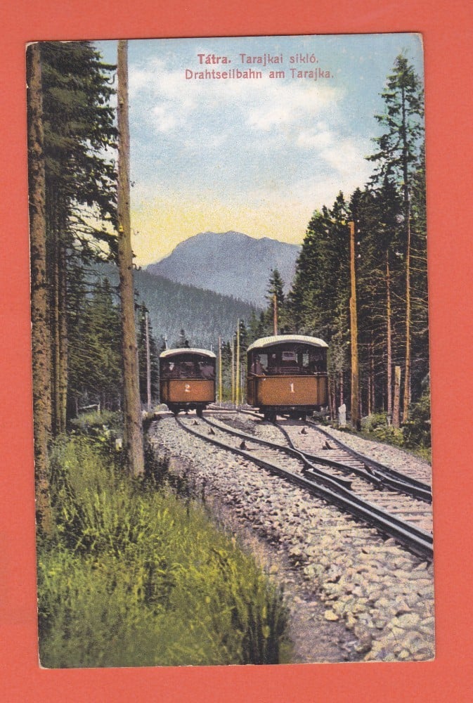 Fotografie: Carte poștală „Munții Tatra — telecabina”, Slovacia, necirculată