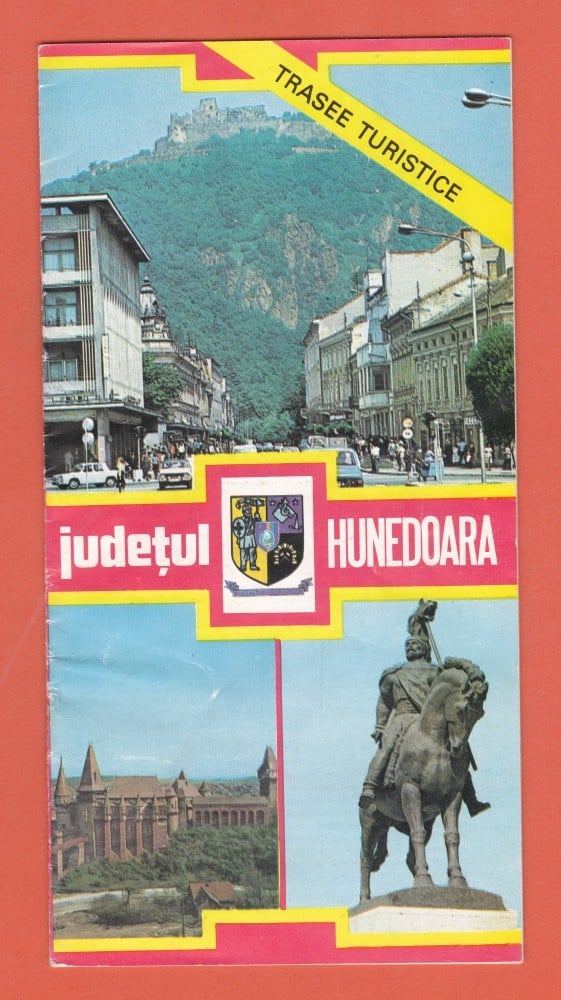 Fotografie: Pliant-broșură de prezentare a județului Hunedoara, 1984