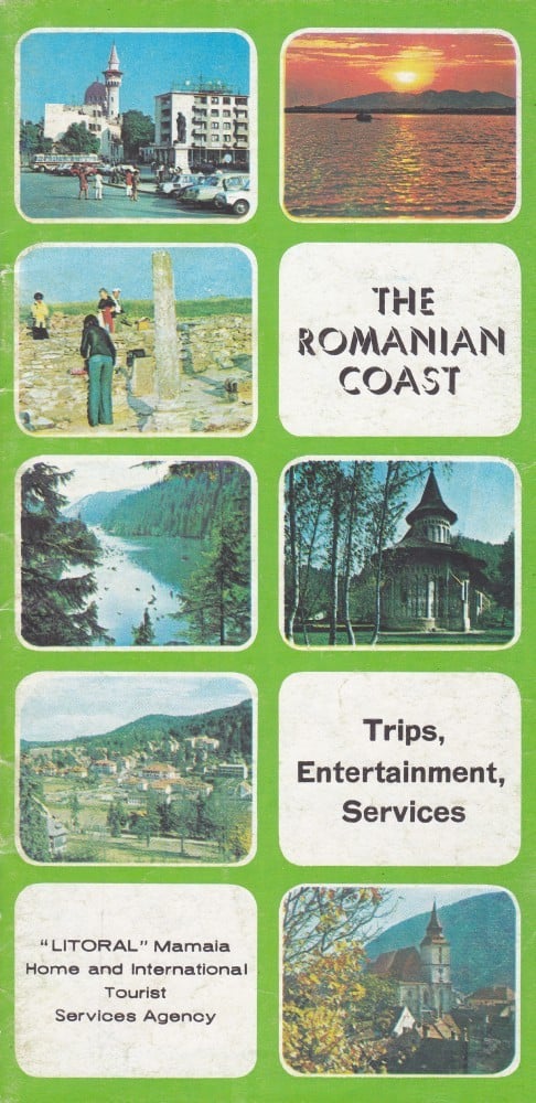 Fotografie: Broșură „The Romanian Coast — Trips, Entertainment, Services”, 1977, în limba engleză