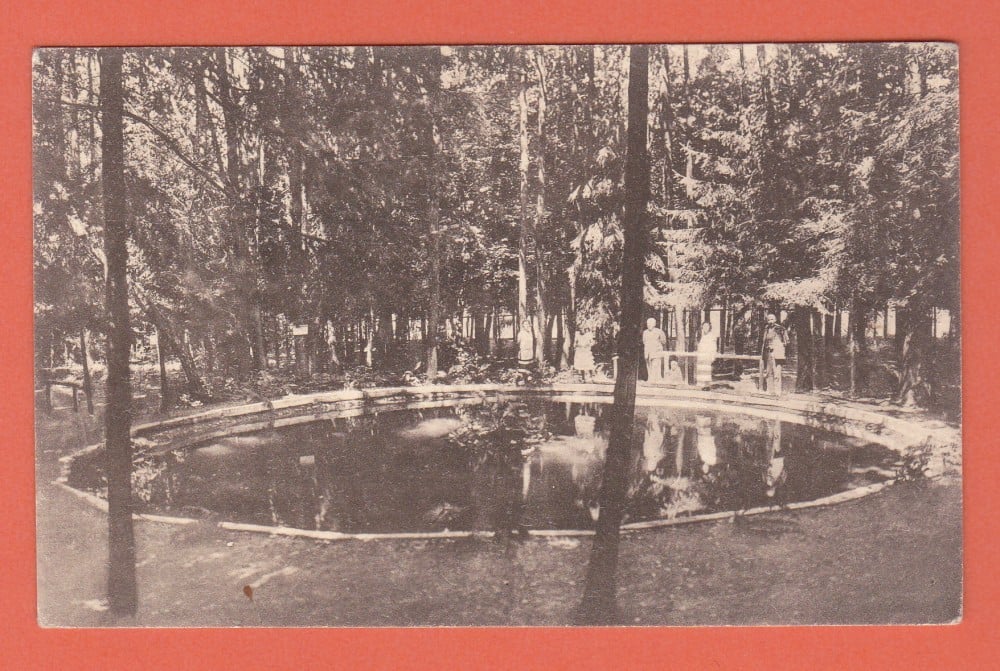Fotografie: Carte poștală „Ferma Făgăraș — lacul cu păstrăvi de la Fântâna Creiesei”