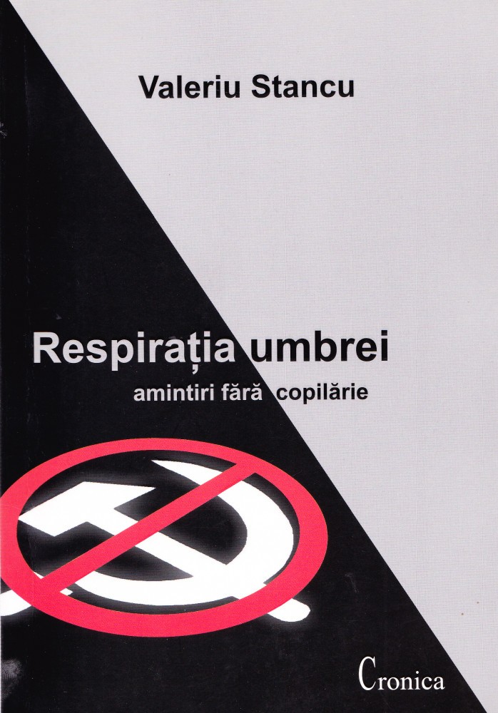 Coperta: Respirația umbrei (cu autograf), Valeriu Stancu, Cronica 2012