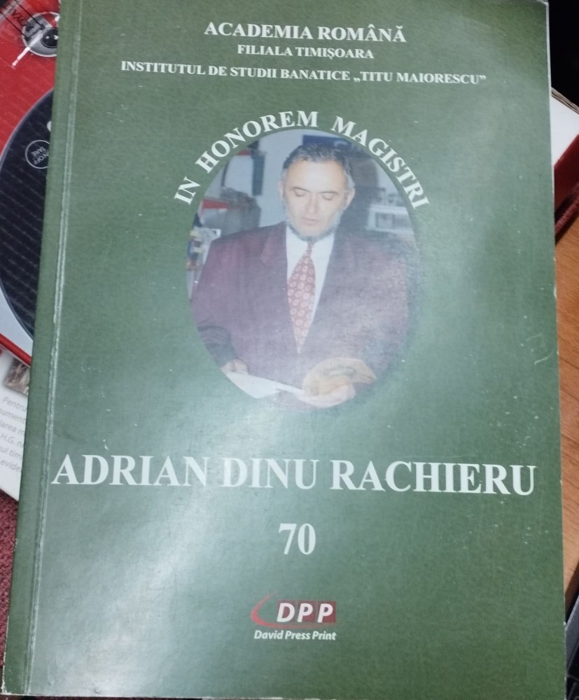 Coperta: In honorem magistri Adrian Dinu Rachieru 70 (cu autograf), David Press Print 2020