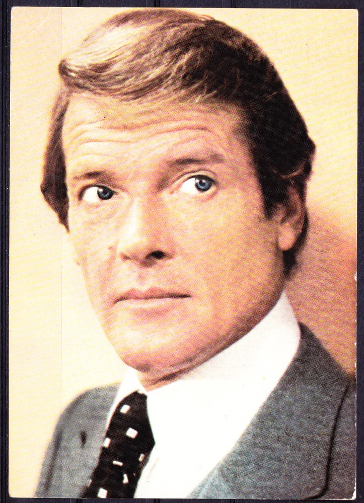 Fotografie: Roger Moore — carte poștală nr. 520, necirculată