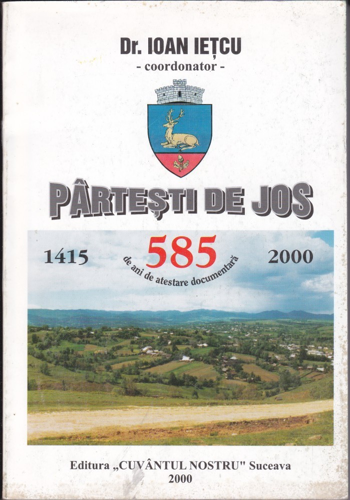 Părteștii de Jos. 585 de ani de atestare documentară (1415–2000) — Dr. Ioan Ițcu (coordonator)